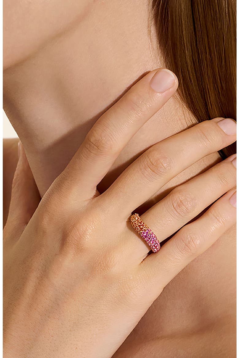 Artisan Series 18k Gold Sapphire Surf Ring, Alternate, color, GOLD
