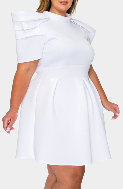 L I V D Karina Statement Stretch Neoprene Fit & Flare Dress