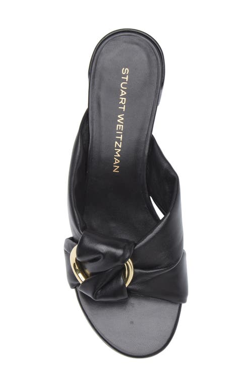 Stuart Weitzman Cece Block Heel Sandal In Black