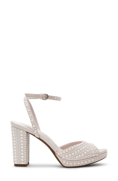 Anne Klein Vanna Ankle Strap Platform Sandal In Brown