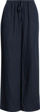 Caslon® Easy Wide Leg Linen Pants