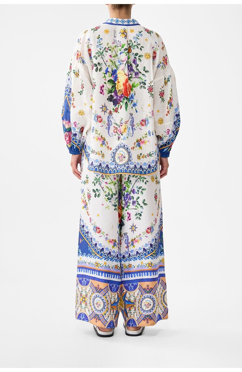 Camilla Balloon Sleeve Blouse Tiles Darls, Alternate, color, Tiles Darls