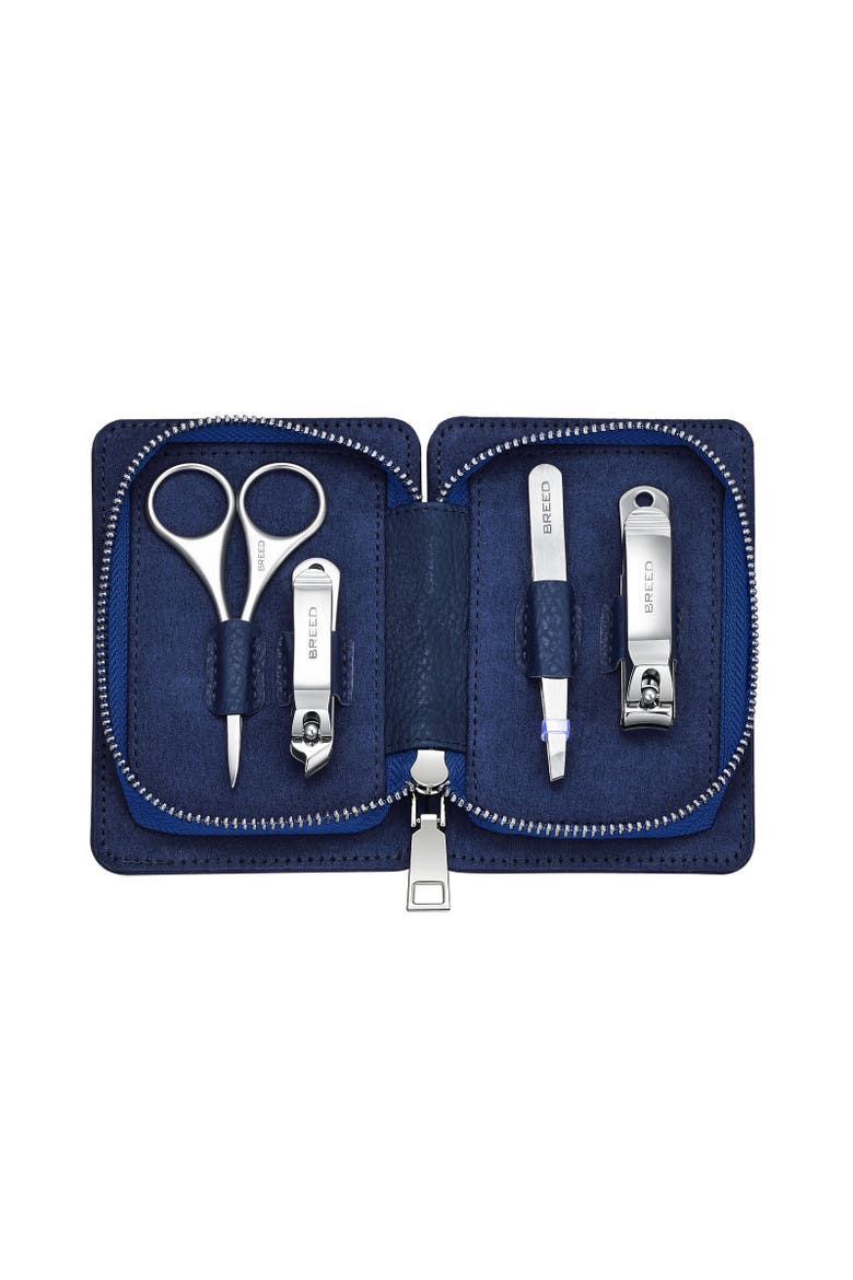 Sabre 4 Piece Surgical Steel Groom Kit, Main, color, Blue