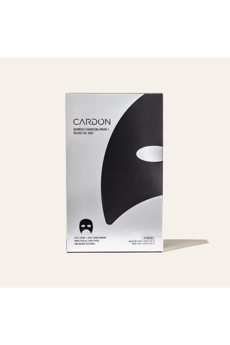 Charcoal Sheet Mask and Beard Oil, Main, color, None (none)