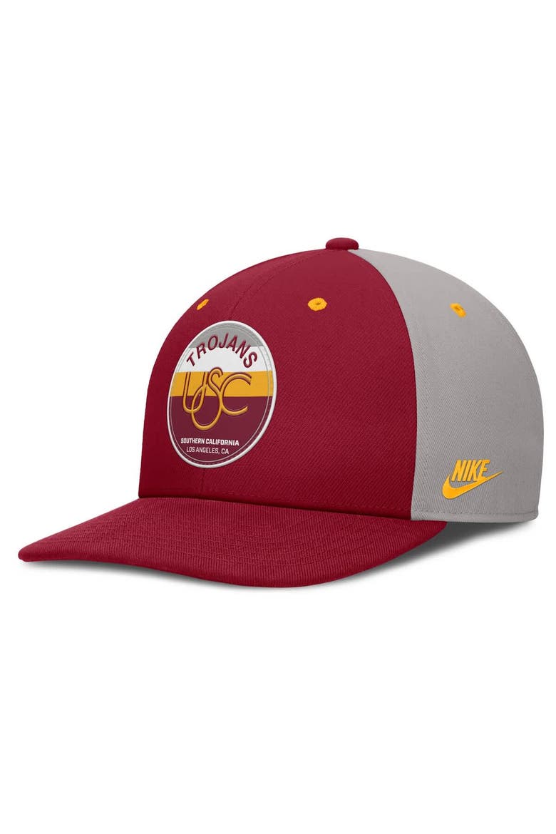 Men's Nike Cardinal/Gray USC Trojans Prep Pro Performance Snapback Hat, Main, color, Cardinal