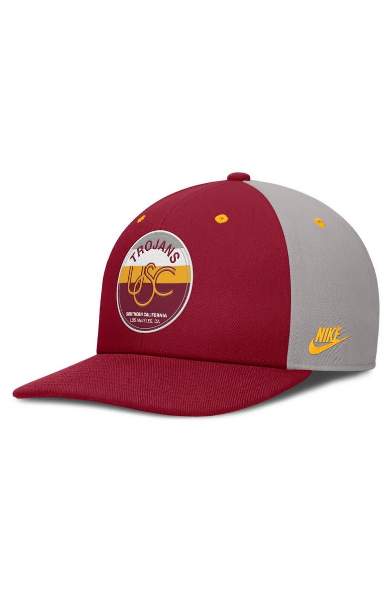 Nike Men's Nike Cardinal/Gray USC Trojans Prep Pro Performance Snapback Hat, Main, color, Cardinal