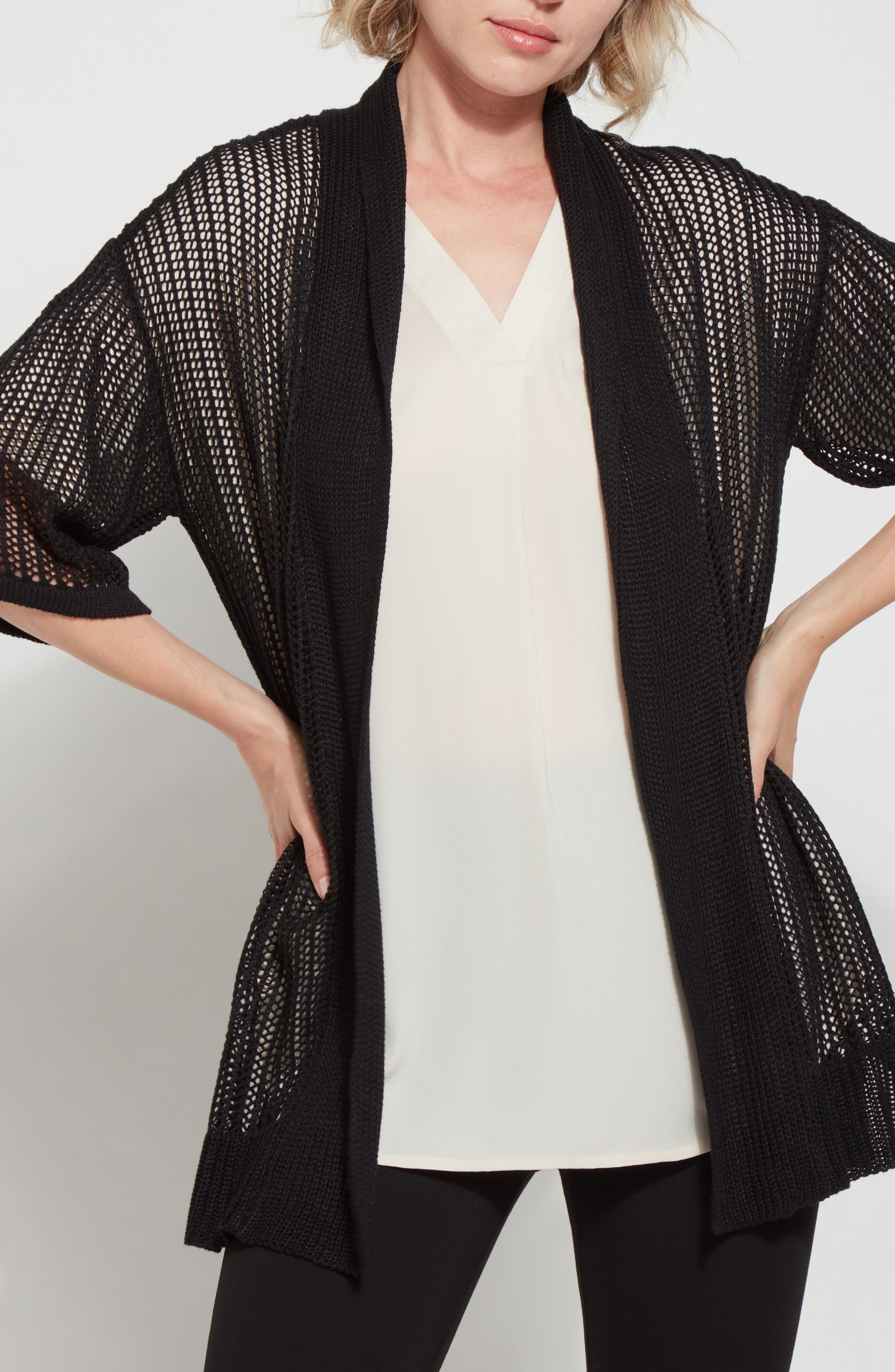 Lysse Amora Linen Mesh Duster