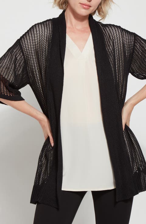 Amora Linen Mesh Duster