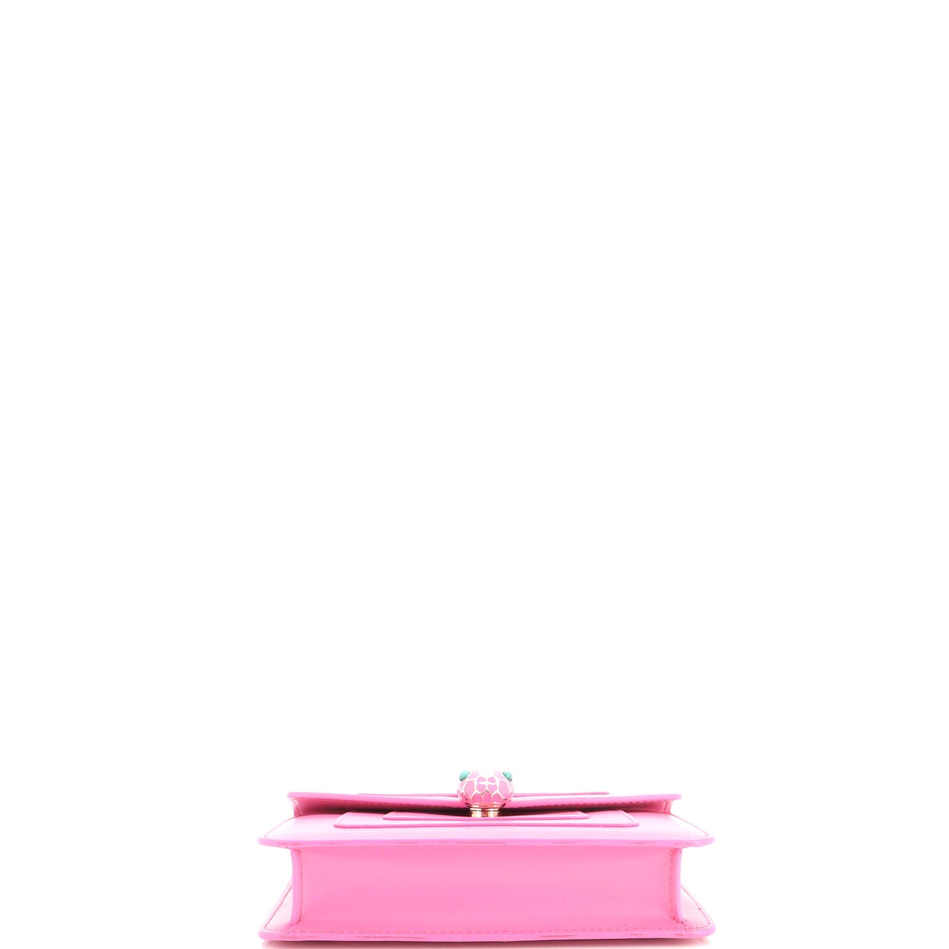 Serpenti Forever Square Shoulder Bag Leather Small, Alternate, color, Pink