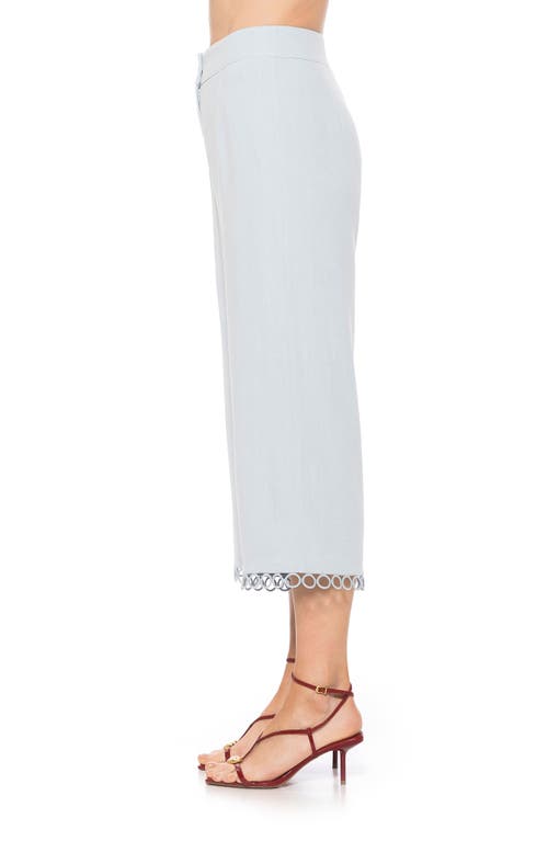Alexia Admor Lucy Wide Leg Ankle Crop Pants In Light Blue