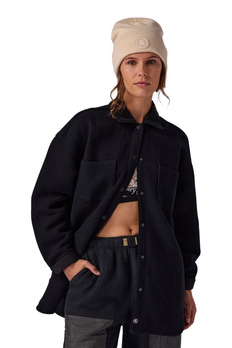Venture Stretch Flannel Jacket - Women's, Main, color, Black