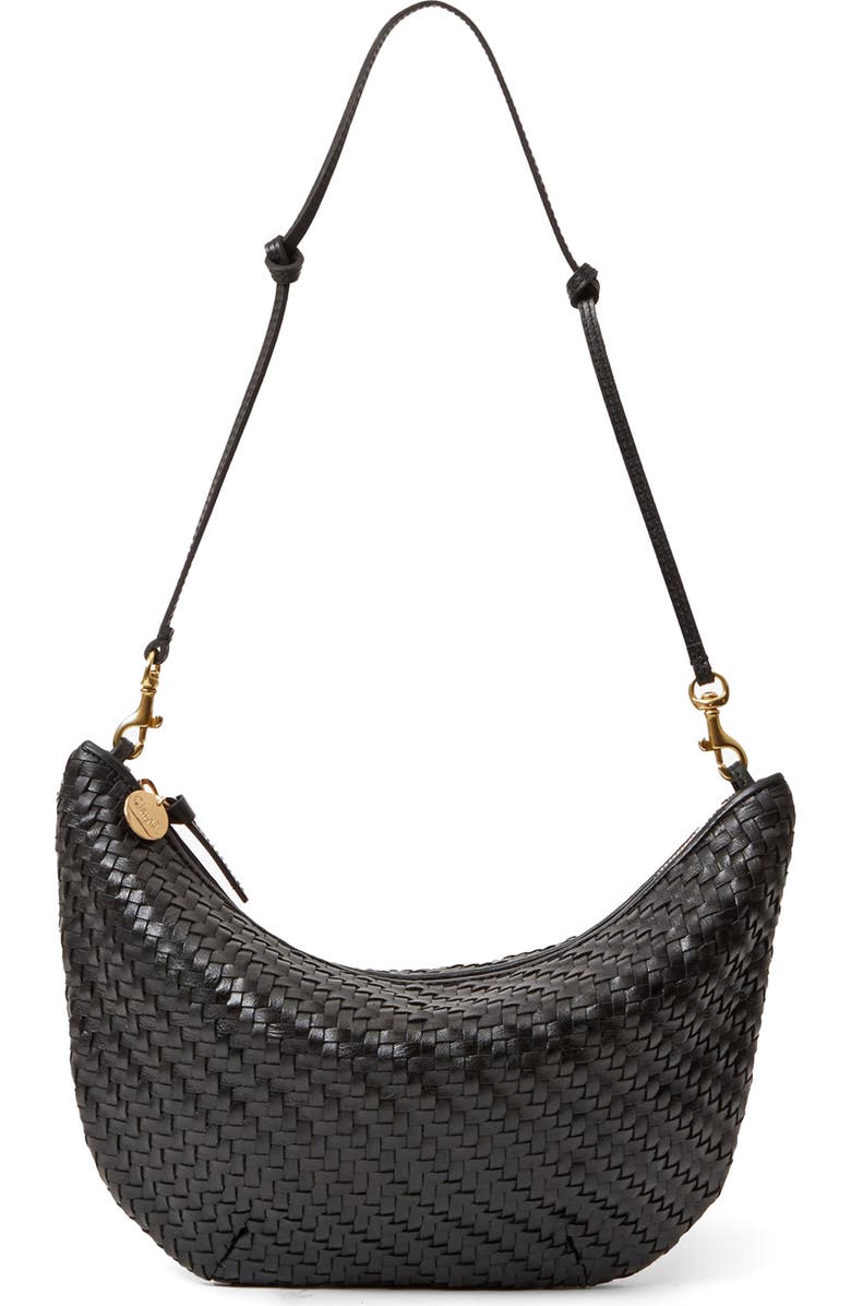 Clare V. Lune Shoulder Bag, Main, color, Black
