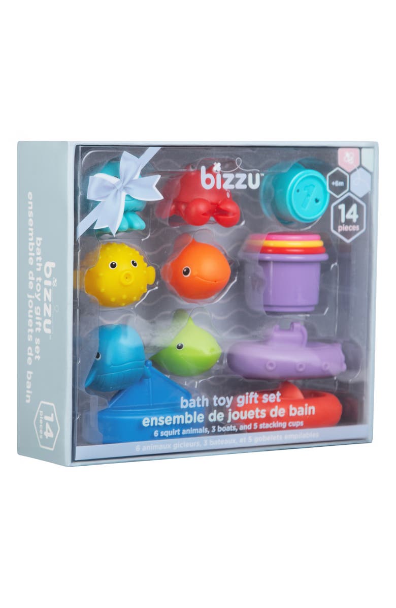 Bizzu 14-Piece Bath Toy Gift Set, Alternate, color,