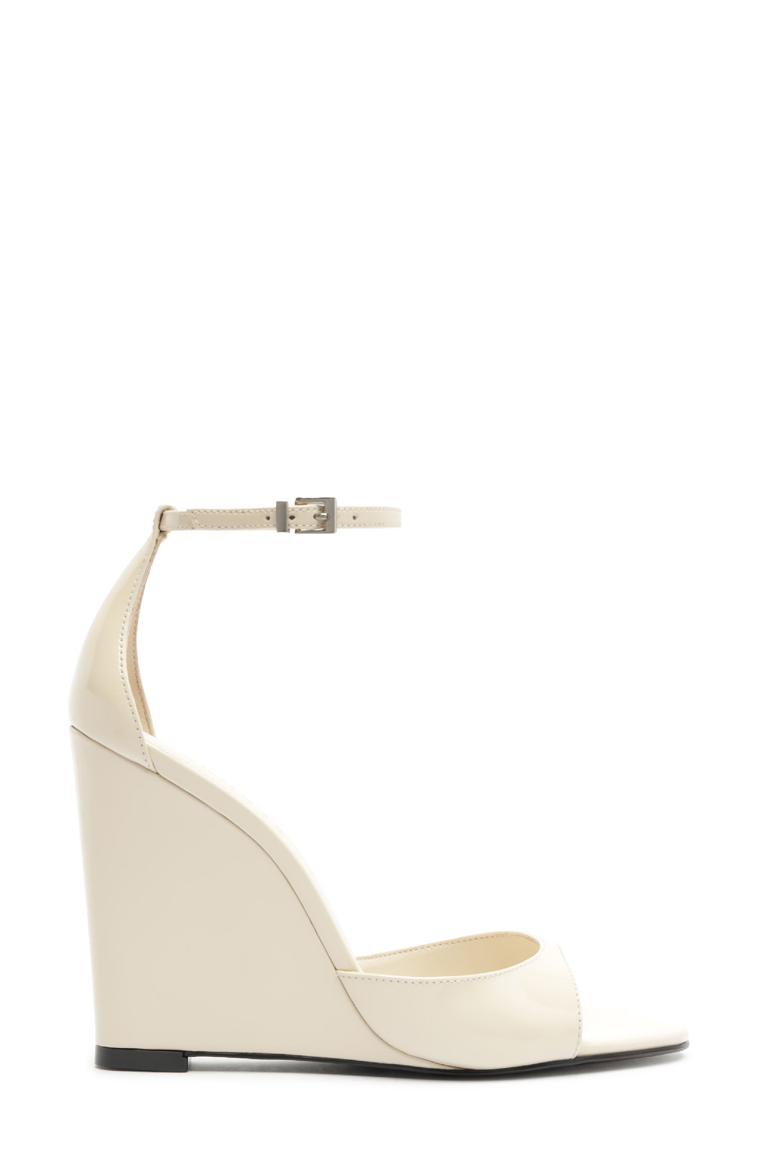 Scarlett Wedge Ankle Strap Sandal, Alternate, color, SUGAR WHITE