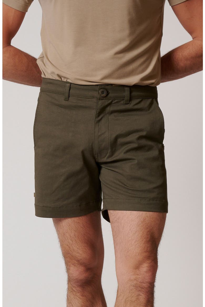 Stretch Cotton Chino Shorts, Main, color, Martini Olive