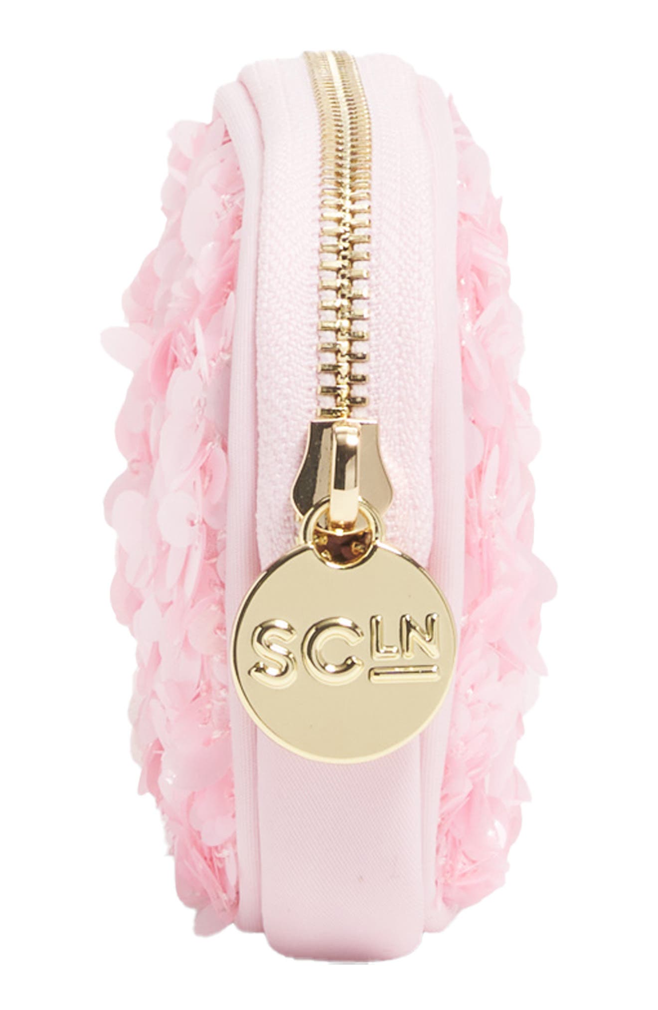 Stoney Clover Lane Micro Sequin Pouch, Alternate, color, Pink
