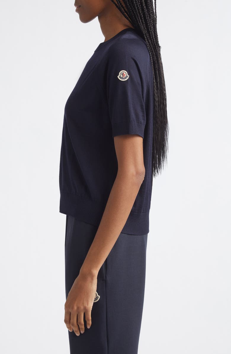 Moncler Raglan Sleeve Top, Alternate, color, Blue