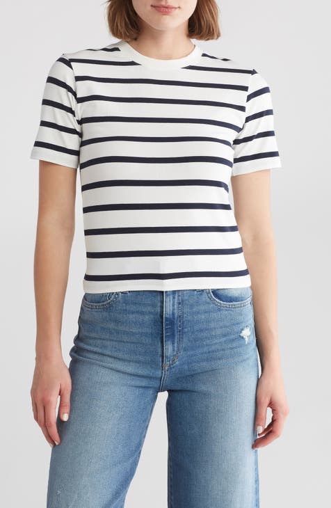 Rallie Stripe Crew Tee