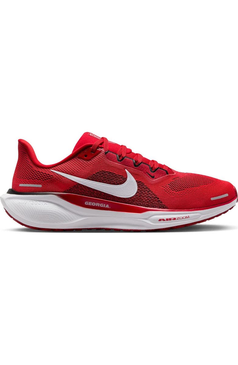 Nike Unisex Nike Red Georgia Bulldogs Zoom Pegasus 41 Running Shoes, Main, color,