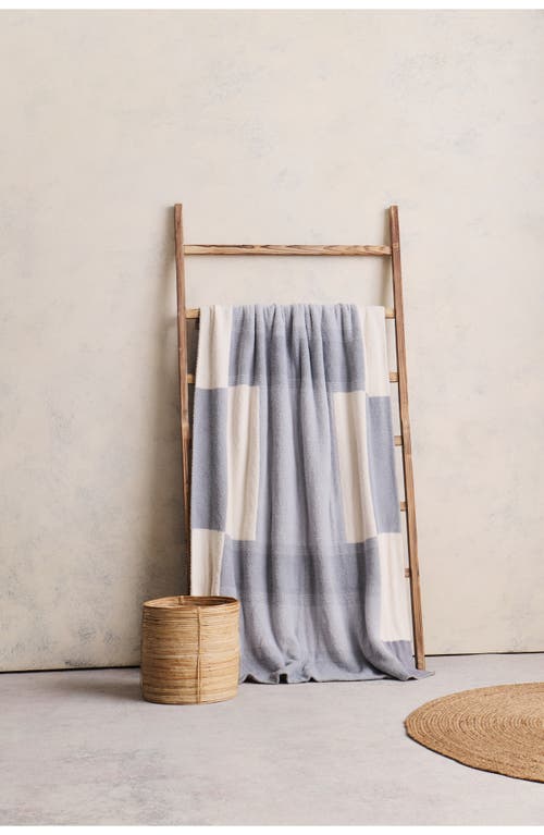 Barefoot Dreams Cozychic® Costa Block Throw Blanket In Gray
