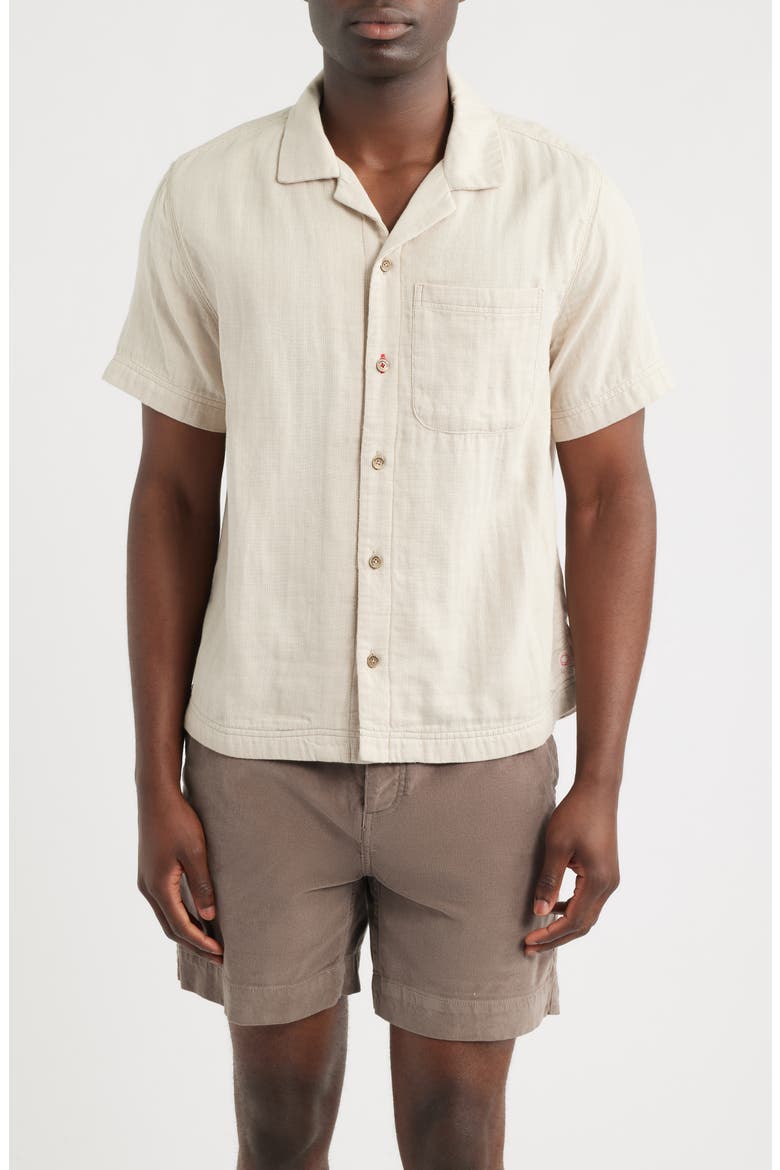 The Cliffs Summer Cloth Camp Shirt, Main, color, BADLANDS STRIPE