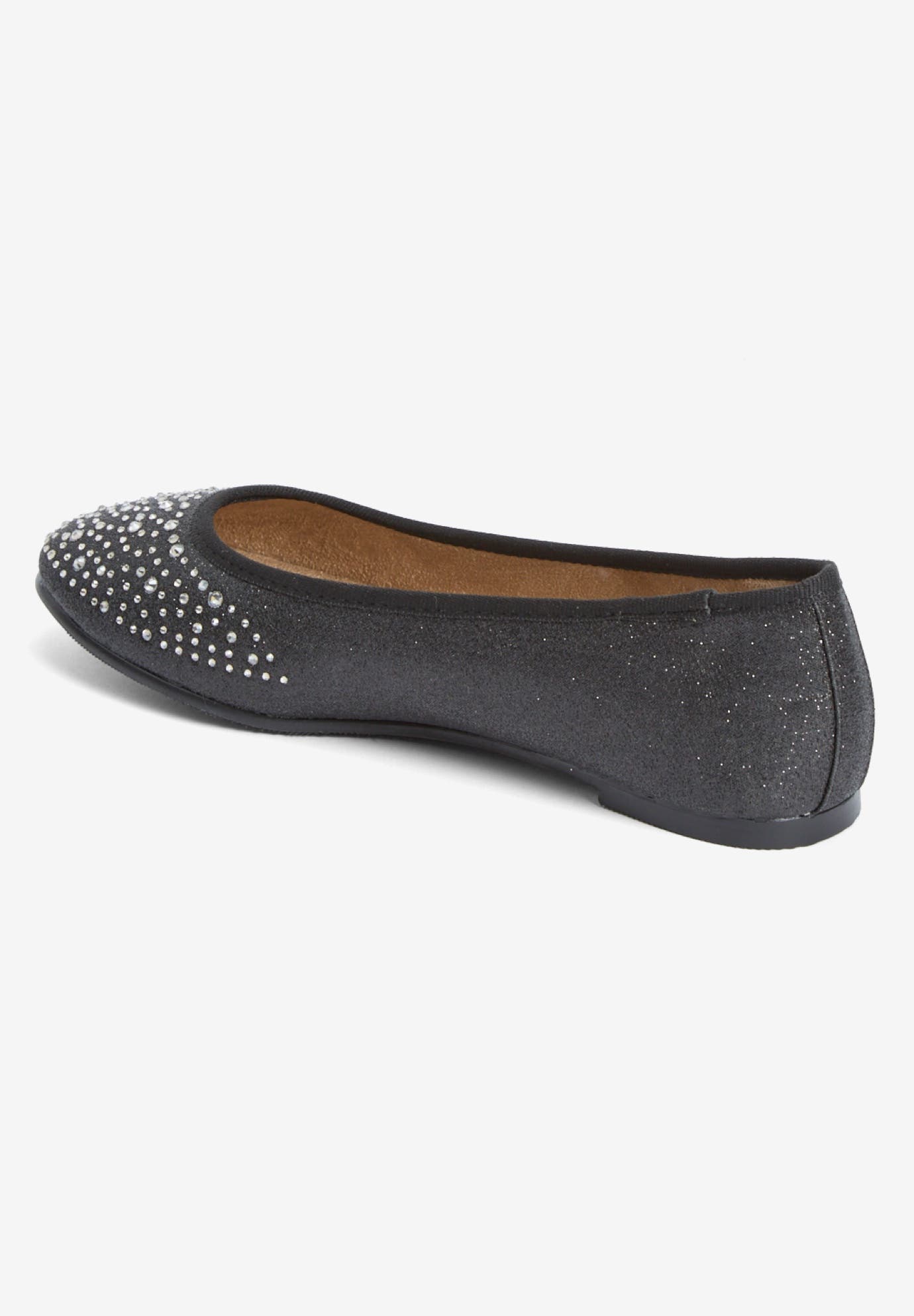 Comfortview The Dominique Flat, Alternate, color, Black