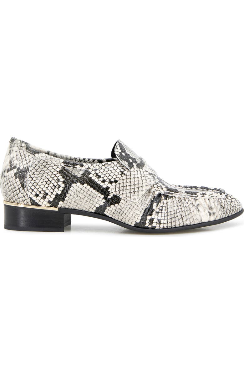 Kenneth Cole Reece Penny Loafer, Alternate, color, Black/ White Snake