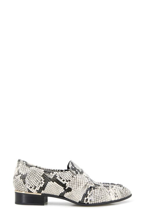 Kenneth Cole Reece Embossed Snake Penny Loafer In Animal Print