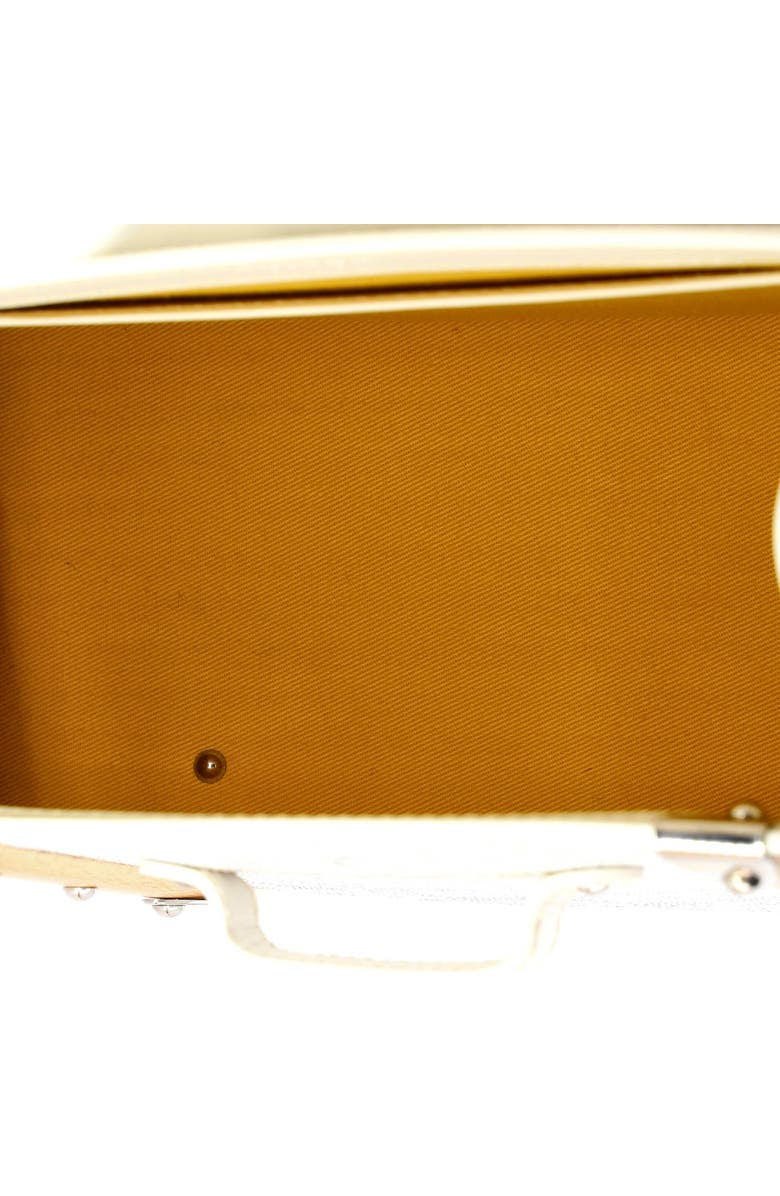 Pre-Owned Goyard Saigon Top Handle Bag Coated Canvas with Leather PM, Alternate, color, White