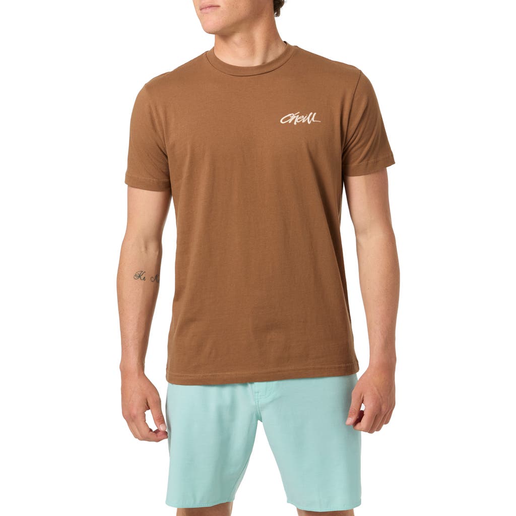 O'neill Home Grown Graphic T-shirt In Brown