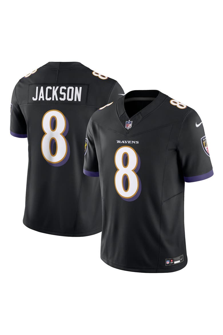 Men's Nike Lamar Jackson Black Baltimore Ravens Vapor F.U.S.E.