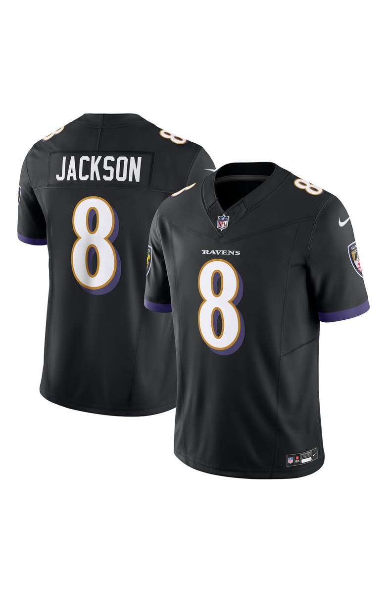 Nike Men's Nike Lamar Jackson Black Baltimore Ravens Vapor F.U.S.E. Limited Jersey, Alternate, color, Black