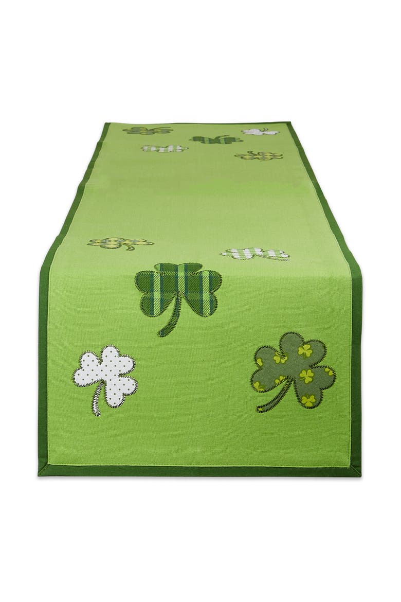 Lucky Day Shamrock Table Runner, Main, color, Lucky Day