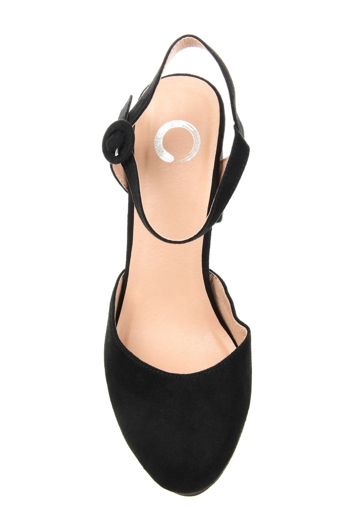 Journee Collection JOURNEE Roslynn Almond Toe Pump, Alternate, color, Black