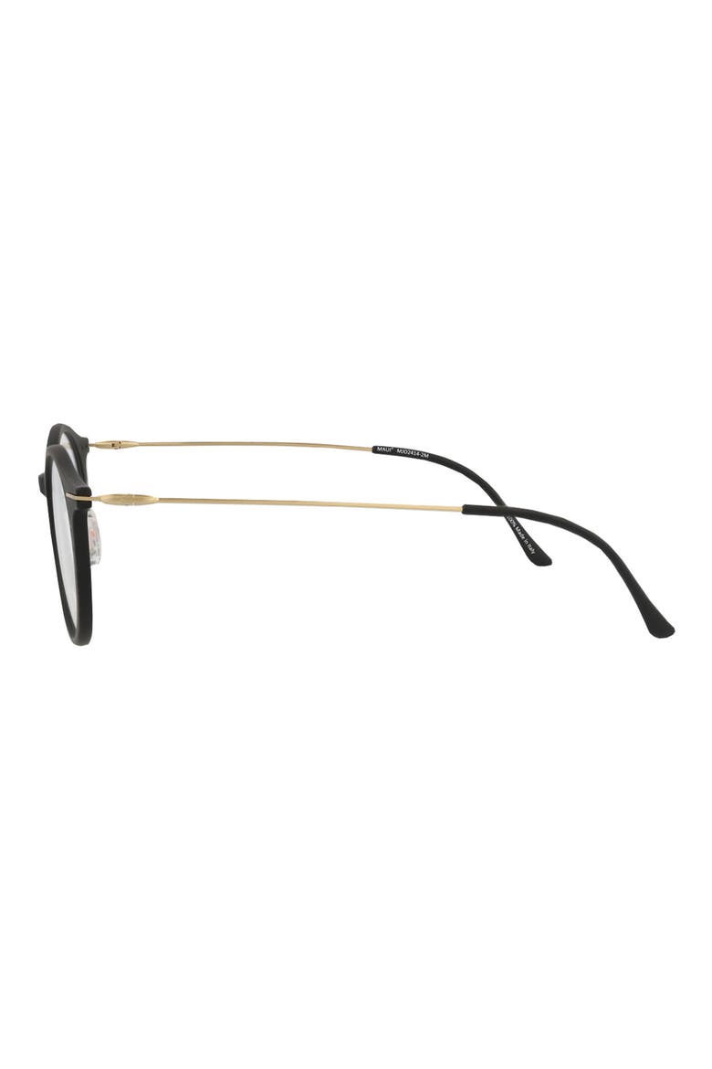 Core Optical 49mm Round Reading Glasses, Alternate, color, BLACK GOLD TRANSPARENT