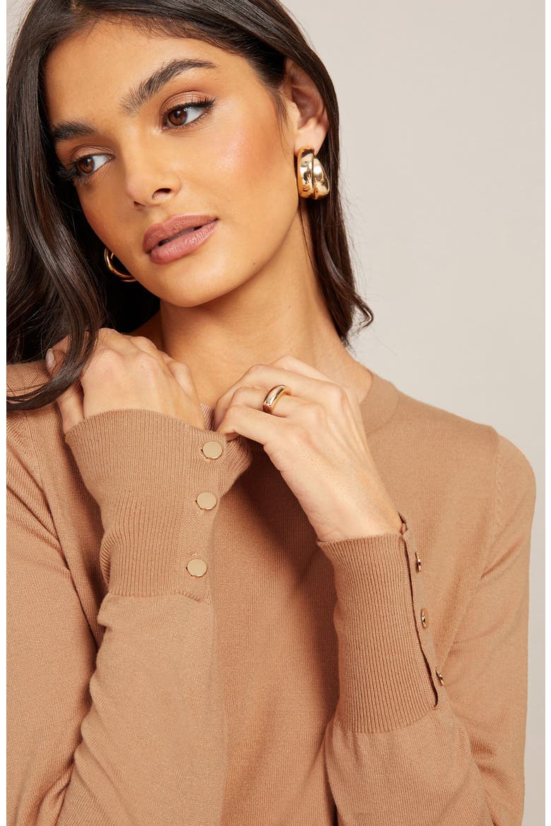 Lightweight Sweater, Alternate, color, BROWN