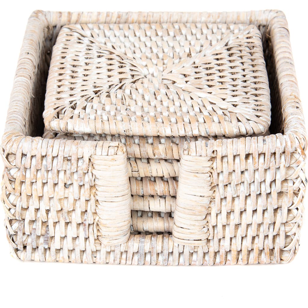 Artifacts Trading Company ™ Artifacts Rattan Square Coasters In Neutral