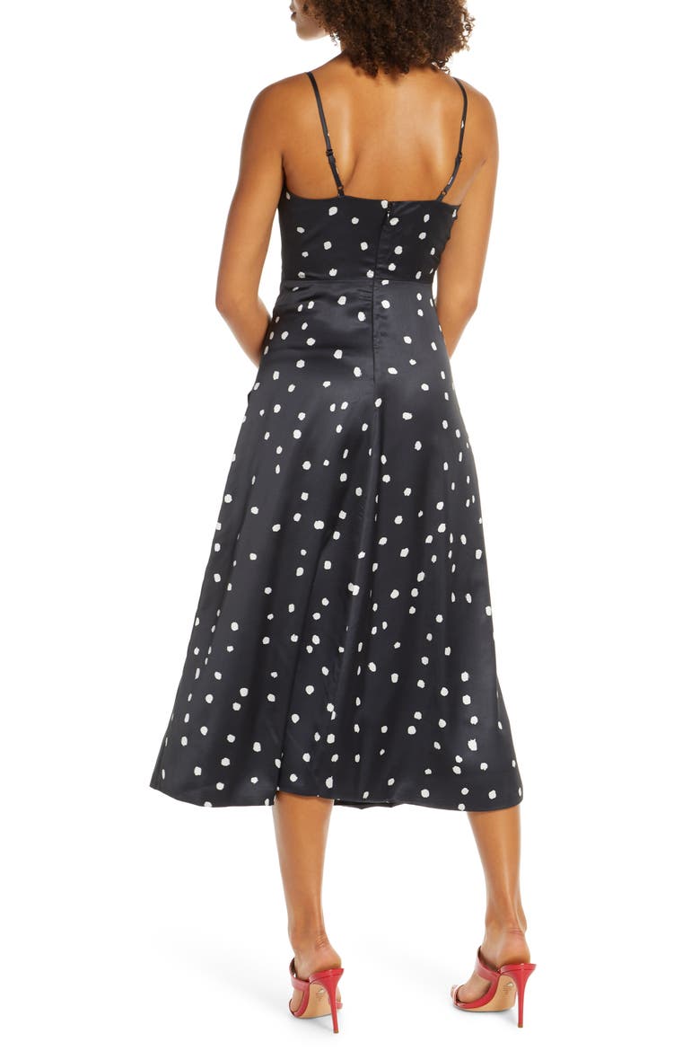 Perita Midi Dress, Alternate, color, NAVY PERIDTA PRINT