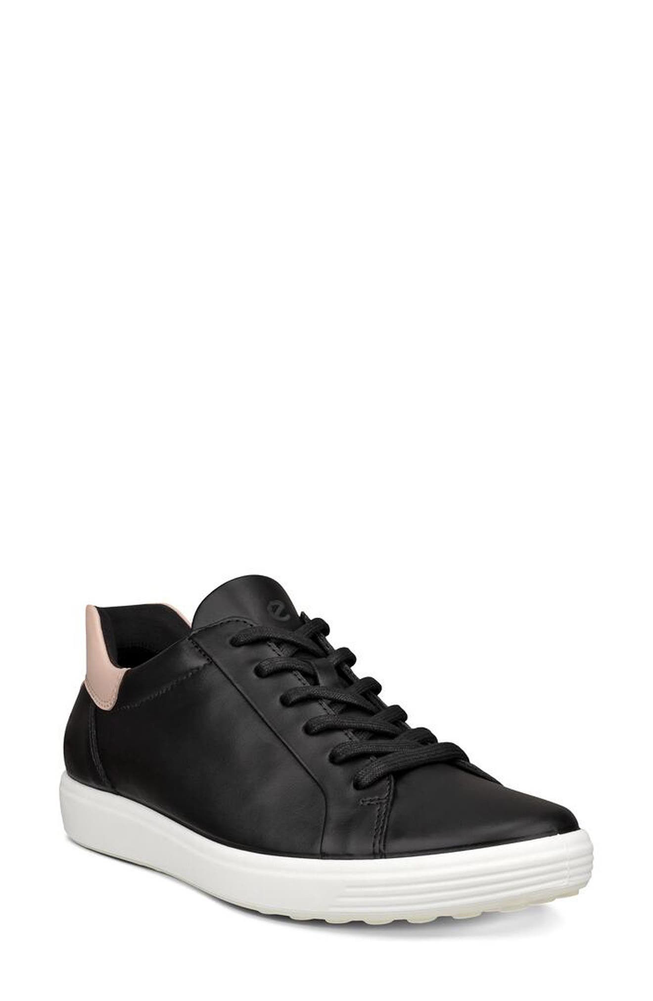 ECCO Soft 7 Sneaker, Main, color, Black/ Rose Dust