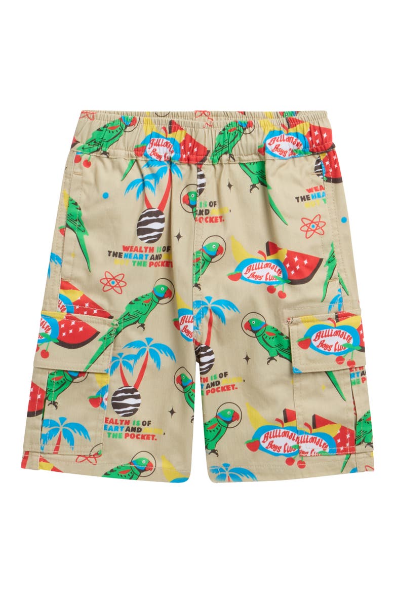 Kids' Birdie Cargo Shorts, Main, color, PALE GREEN OLIVE