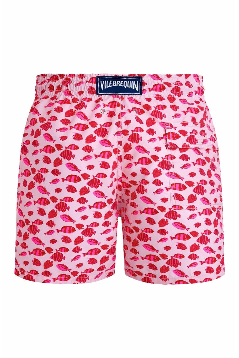 Men's Fishy Dance Swim Trunks, Alternate, color, PIVOINE
