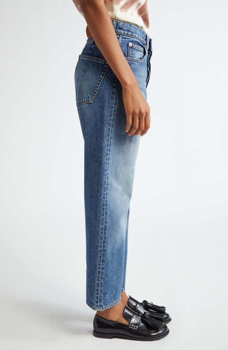 JW Anderson Crop Straight Leg Jeans, Alternate, color,