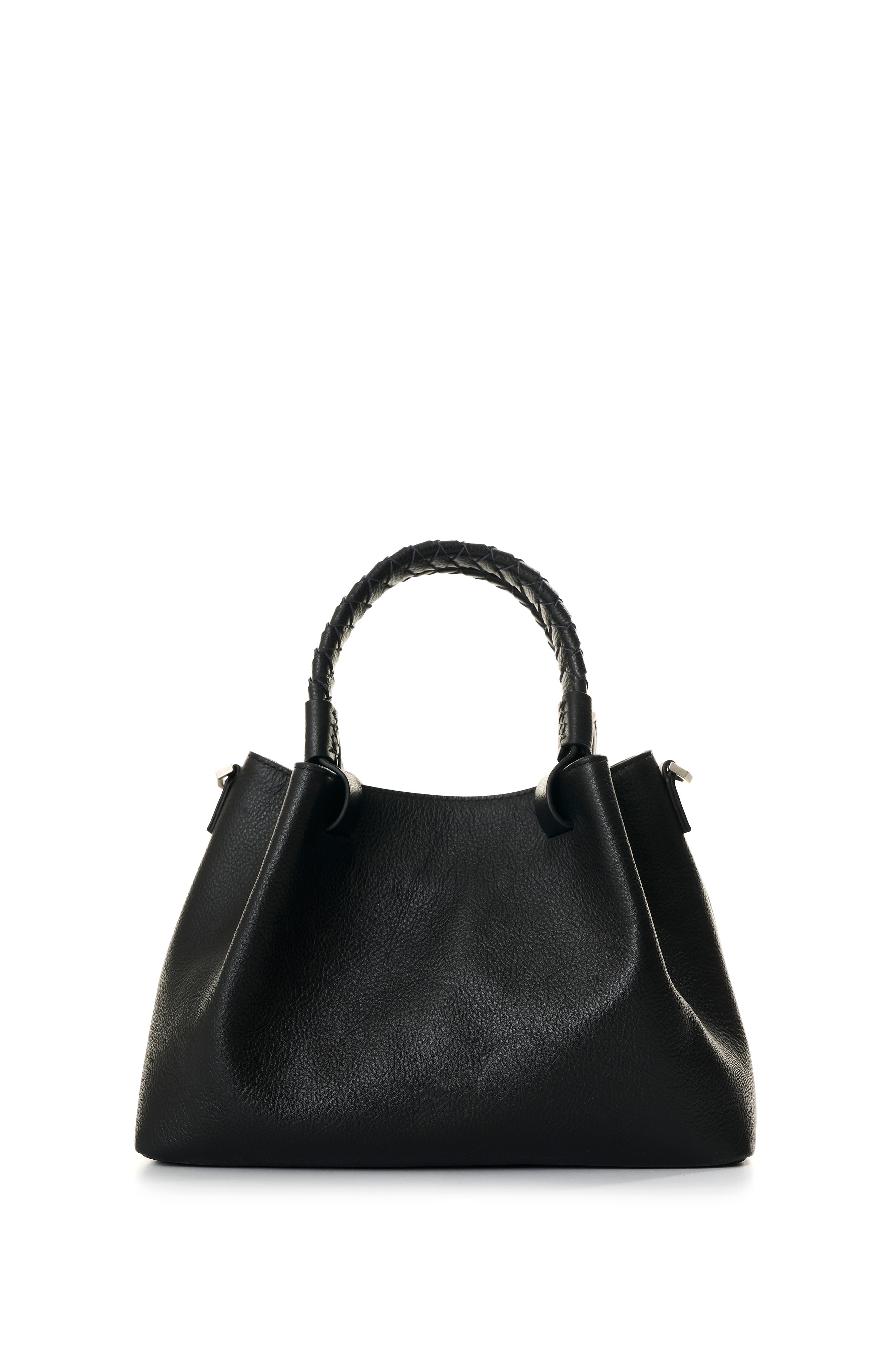 Velez Alessia Leather Crossbody Bag, Alternate, color, Black