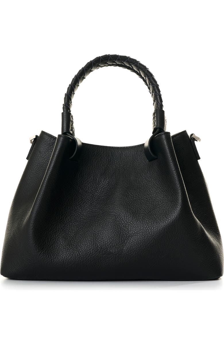 Velez Alessia Leather Crossbody Bag, Alternate, color, Black