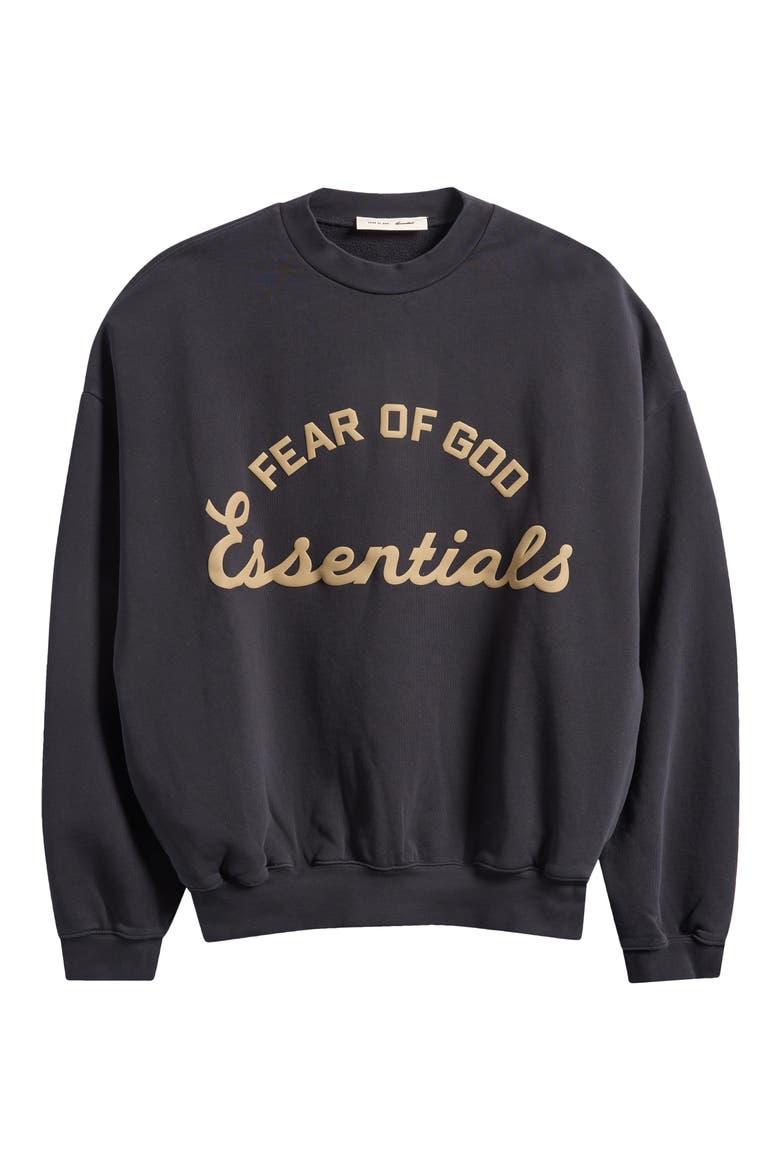 Training '90s Fleece Crewneck Sweatshirt, Alternate, color, FADED BLACK