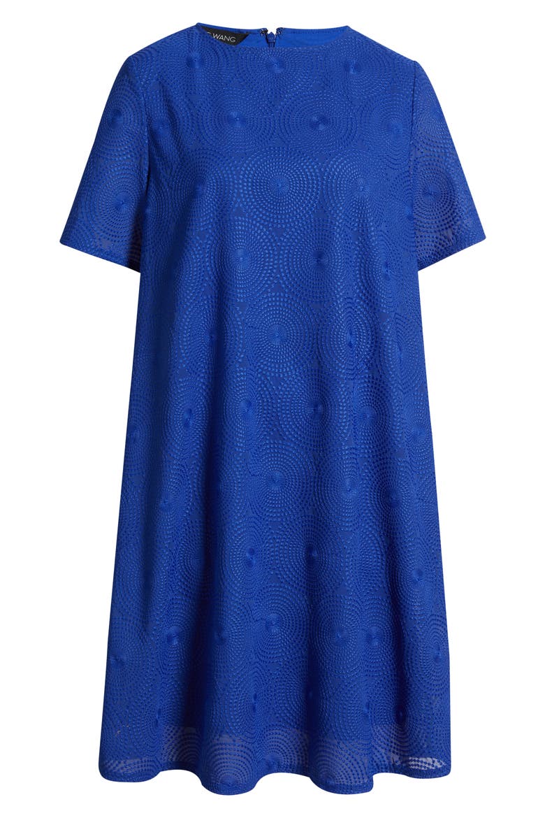 Embroidered Shift Dress, Alternate, color, SAPPHIRE SEA