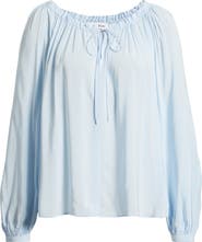 Nordstrom Gathered Tie Neck Top