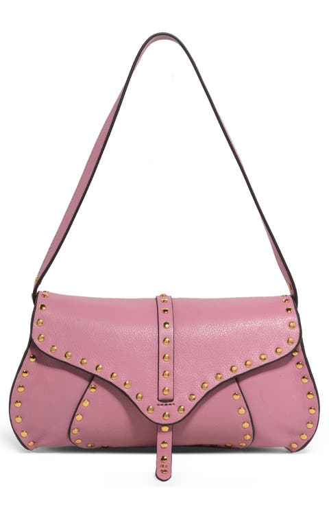 Armour Leather Baguette Shoulder Bag