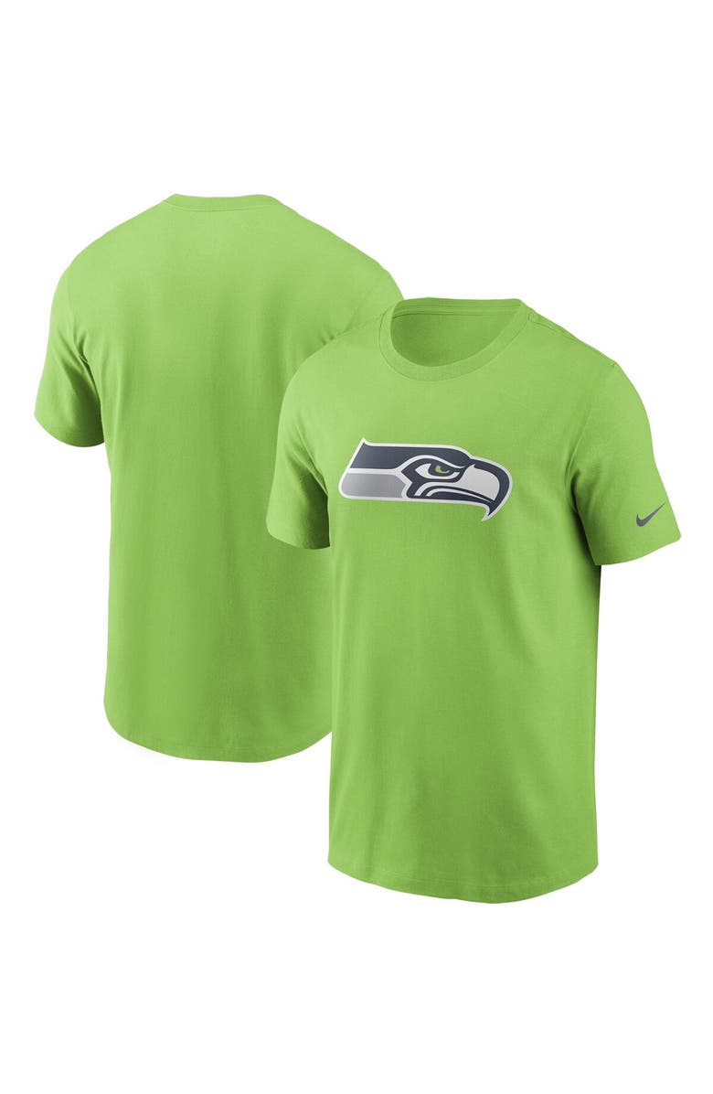 Nike Men's Nike Neon Green Seattle Seahawks Primary Logo T-Shirt, Alternate, color, Neon Green