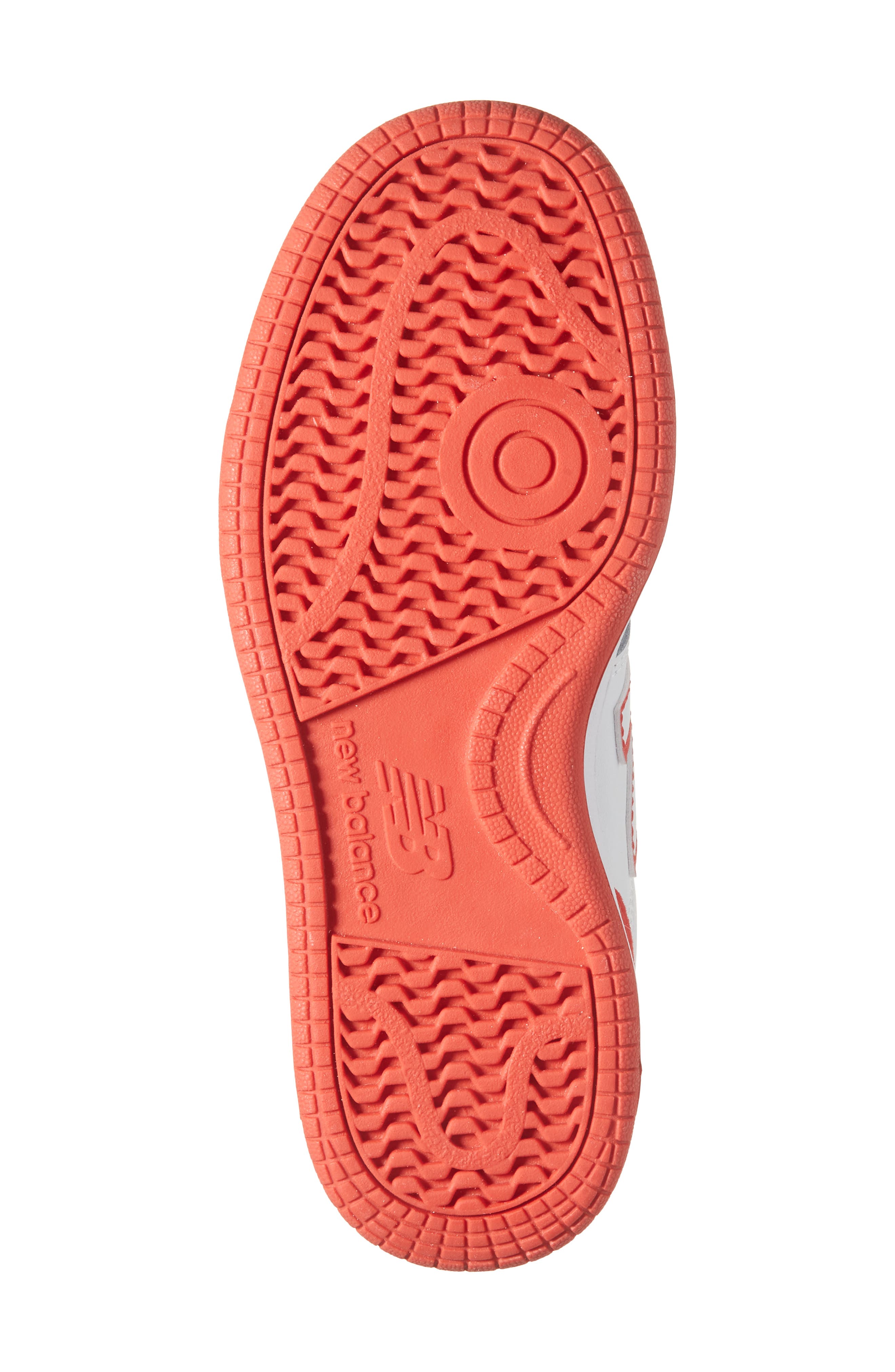 New Balance Kids' BB80 Sneaker, Alternate, color, White/ True Red